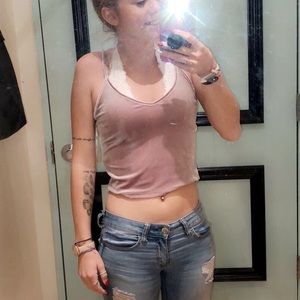 Velvet Forever 21 Cropped Tank